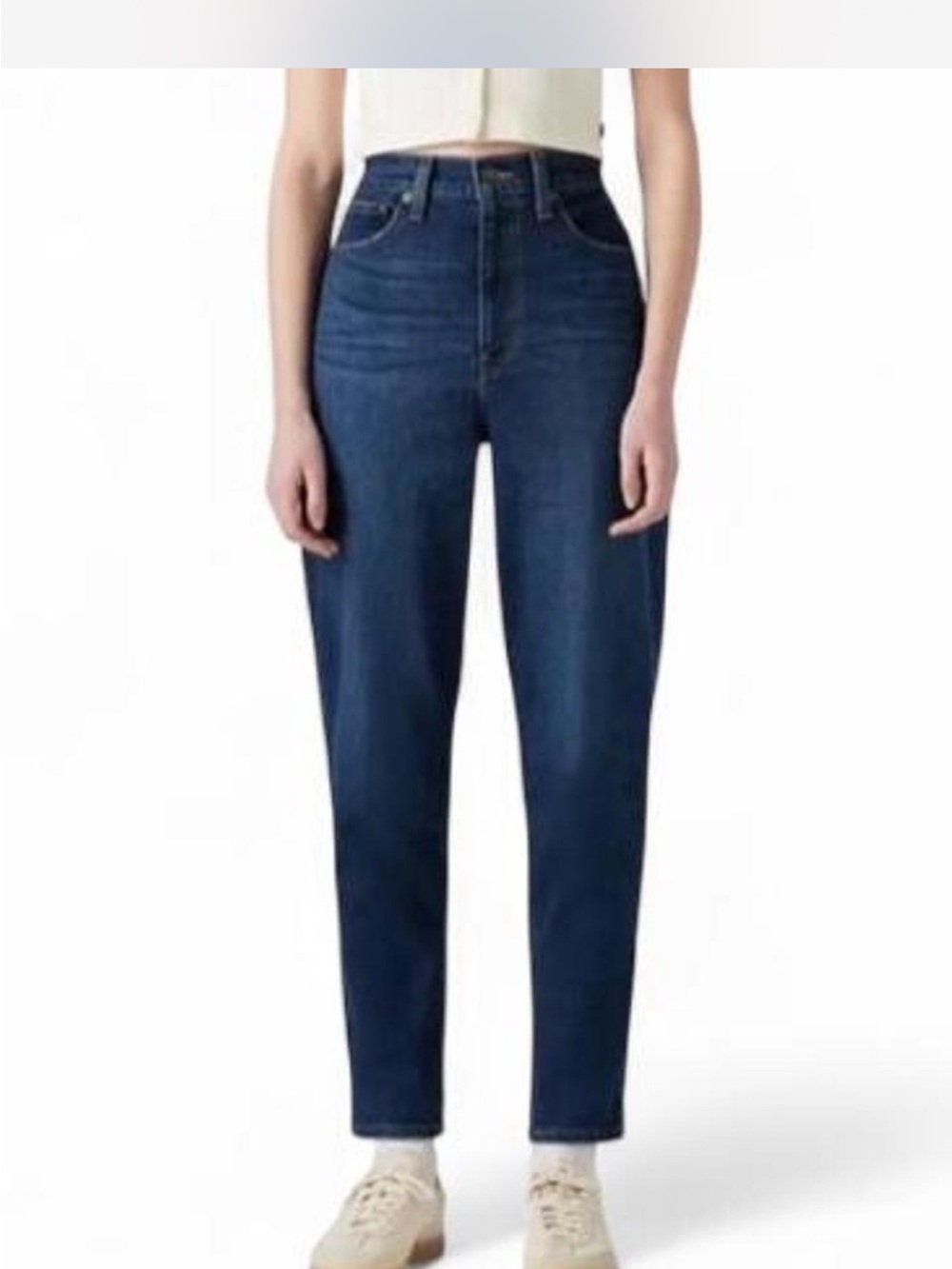Levi's High-Rise Women's Mom Jeans in Deep Indigo Sz 24